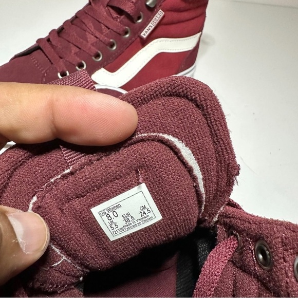 Vans Filmore Hi VansGuard Sz W 8 Suede Hi top Shoes Port Royale/White (201 box24 - Picture 7 of 9